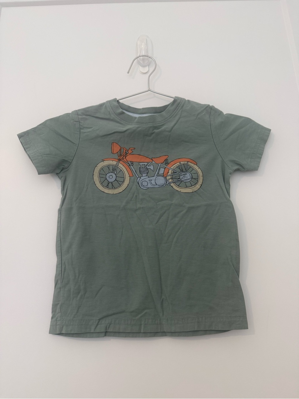 Green Kids Motorcycle Graphic Tee